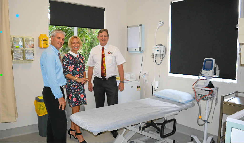 Committee members Cr Bill Cahill and Dr Maree Toombs and CEO Brian Hewitt tour the facility. Committee members Cr Bill Cahill and Dr Maree Toombs and CEO Brian Hewitt tour the facility.